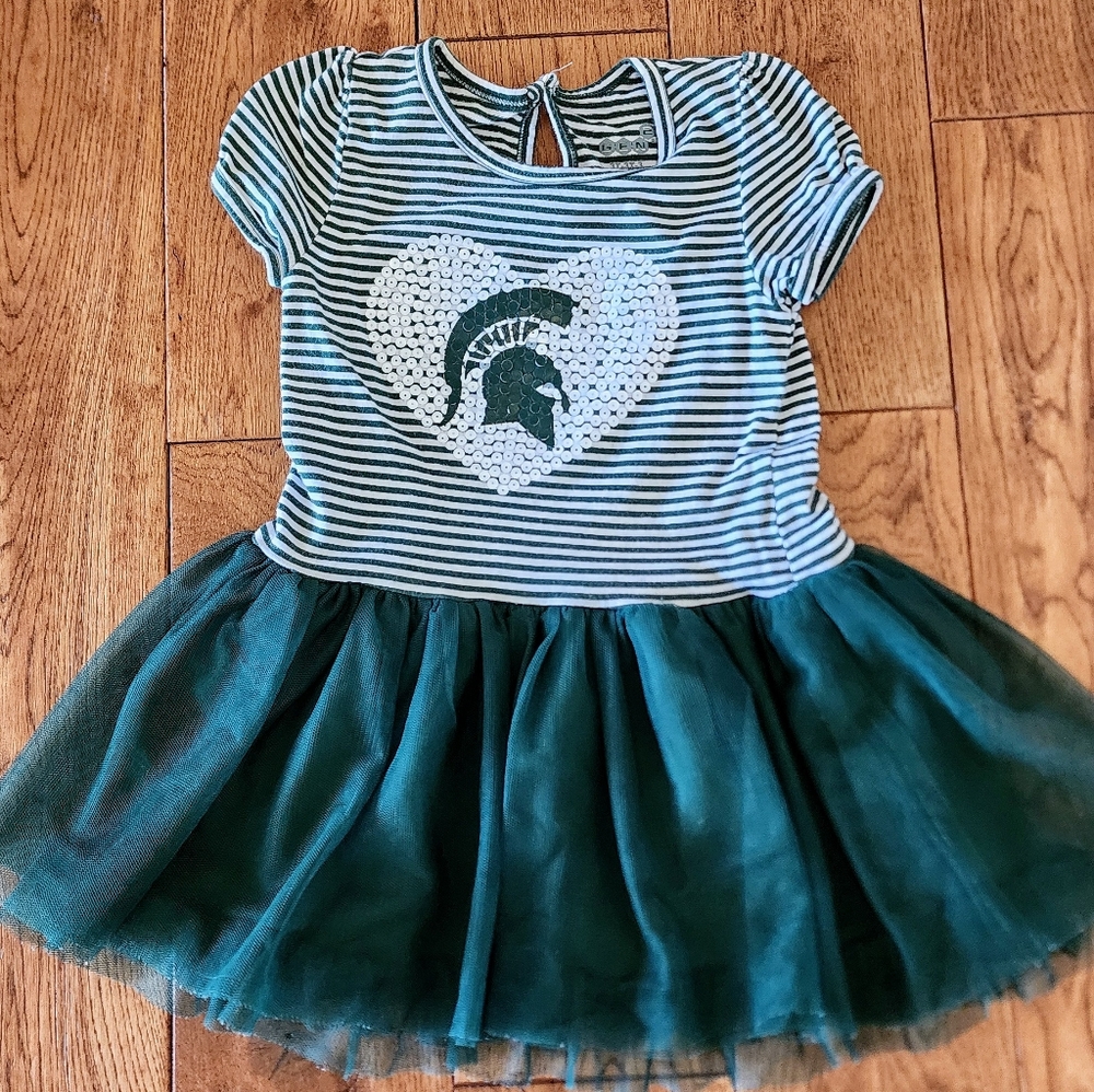 Michigan State Spartans Little Girls Dress